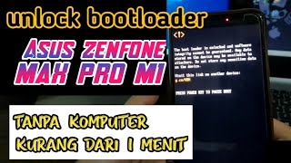 cara unlock bootloader asus zenfone max pro m1 tanpa pc