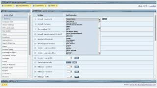 PHP Inventory System - Global Settings