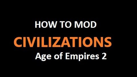 New Civilizations in Age of Empires 2 with GENIE Editor