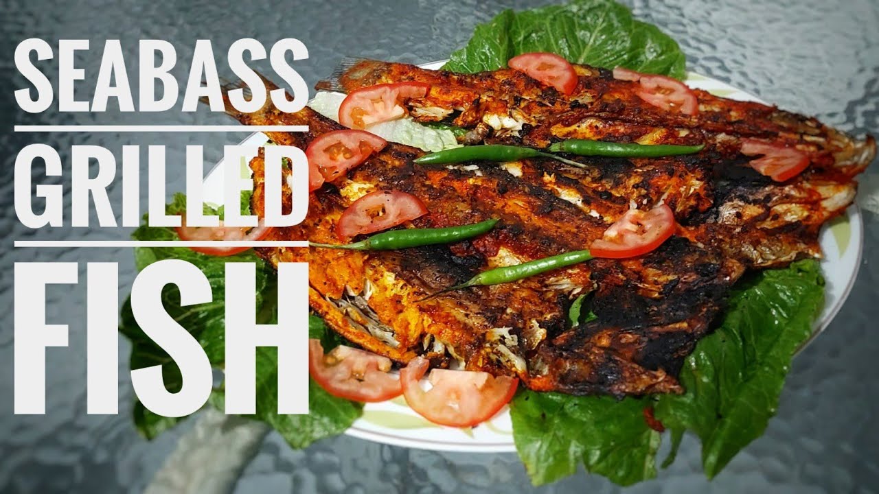 Seabass grilled fish seabass grilled fish recipe in malayalam ഒരു
