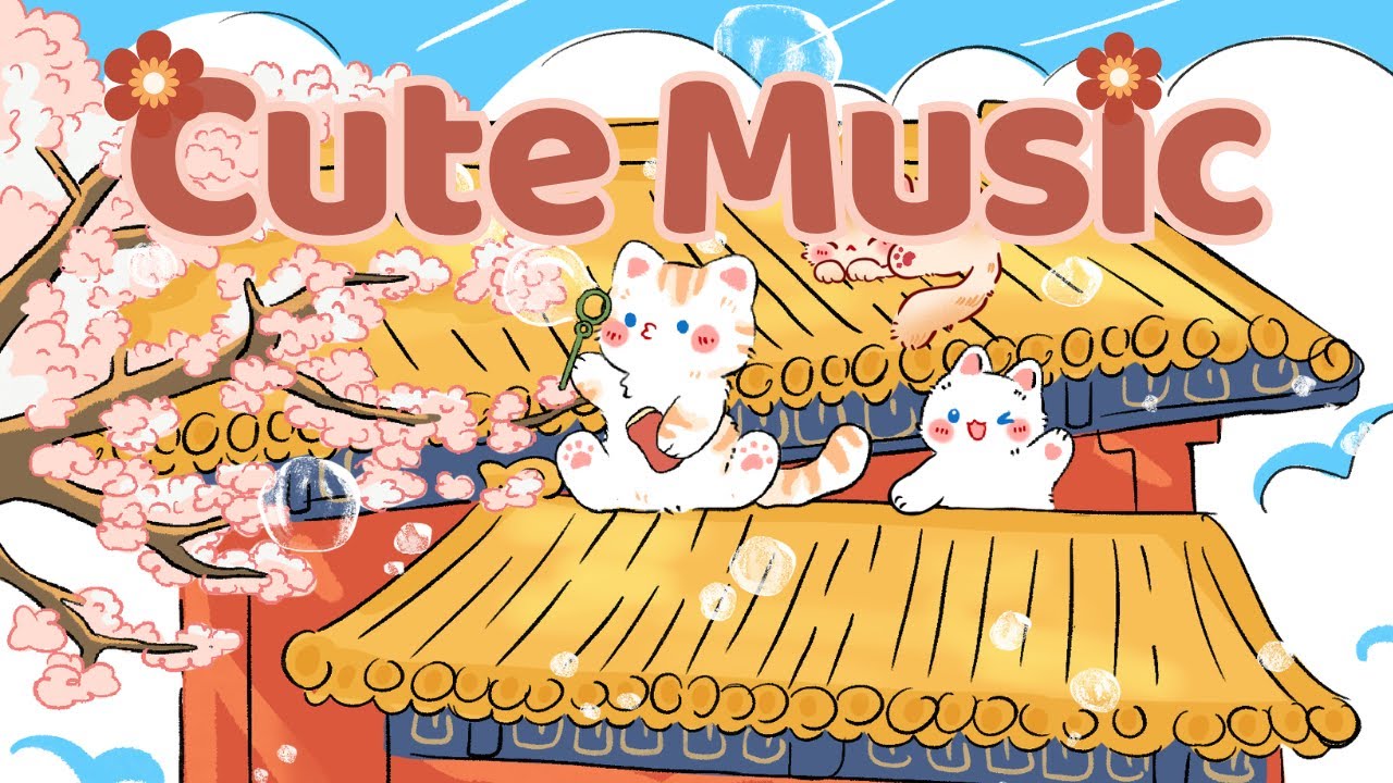 Cute Music 🌸☁️ Lofi Kitty 🌱☀️😺2 Hr Song ☕lofi chill【Cute lofi music mix】🎁 study aesthetic chill