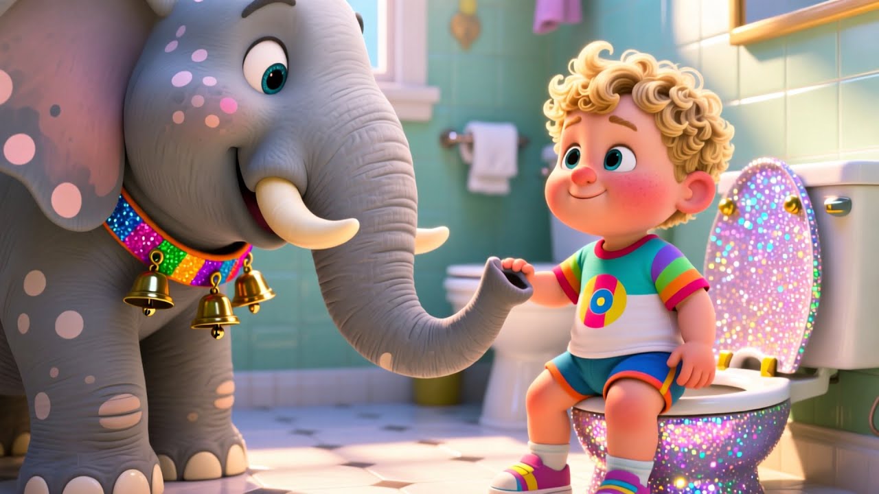 Elephant Potty Playday 🐘🎶 Fun Toilet Training Song for Kids | Learn Routine Numbers and Colors