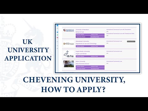 How to apply to universities in the UK Part 1 | Chevening Scholarship