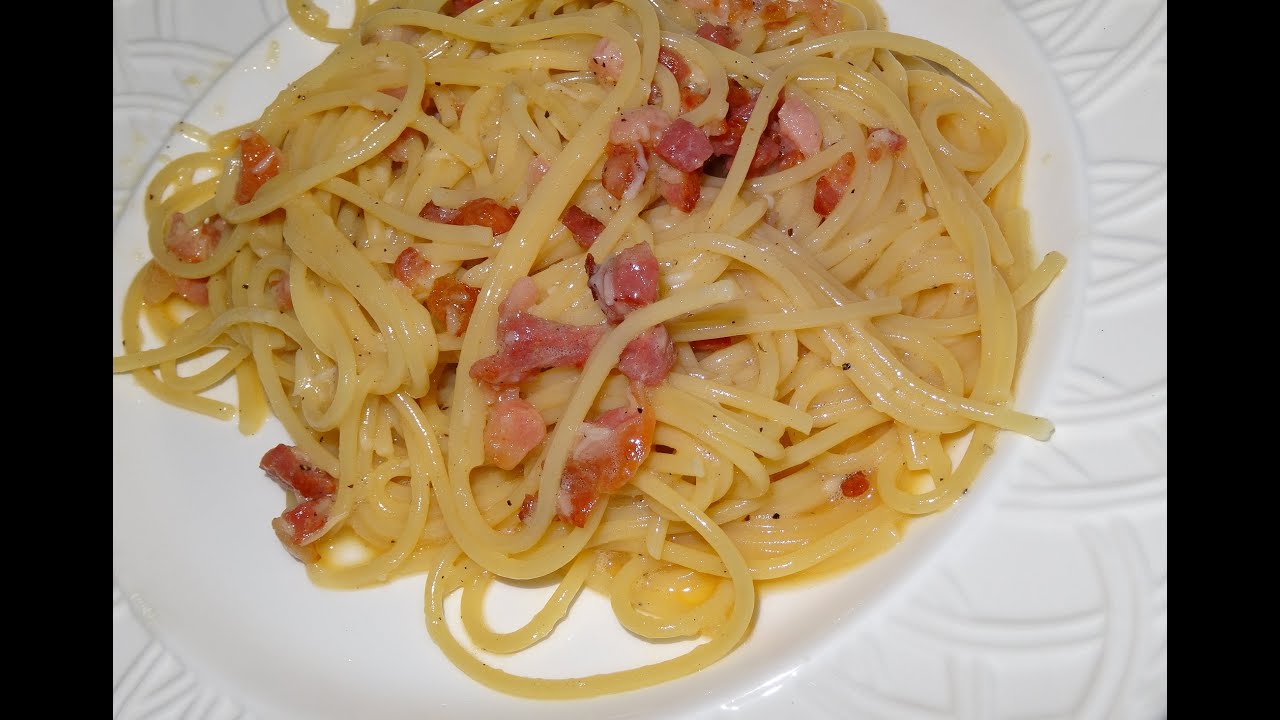 Spaghetti Carbonara italien (la vraie recette!) - Recette ...