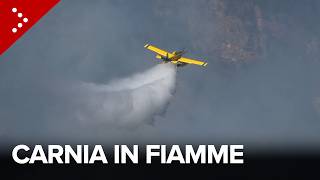 🔥 Incendi in Carnia, prosegue la lotta contro le fiamme sul Monte Amariana