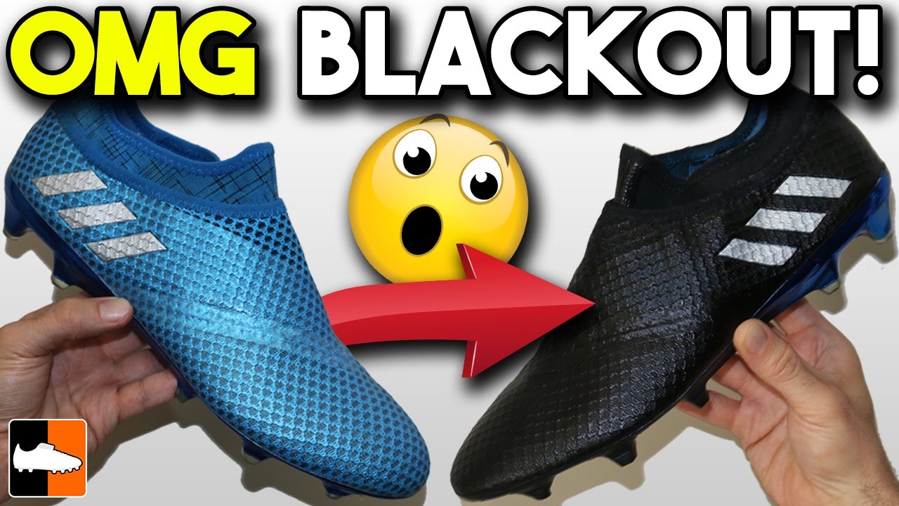 Black Adidas Messi Boots How To Blackout Pureagility Cleats Youtube