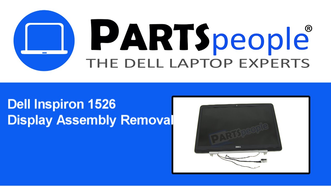Dell Inspiron 1526 (PP29L) Display Assembly How-To Video Tutorial