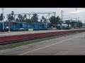 Full loaded goods train with wag12 locomotive of indian railways