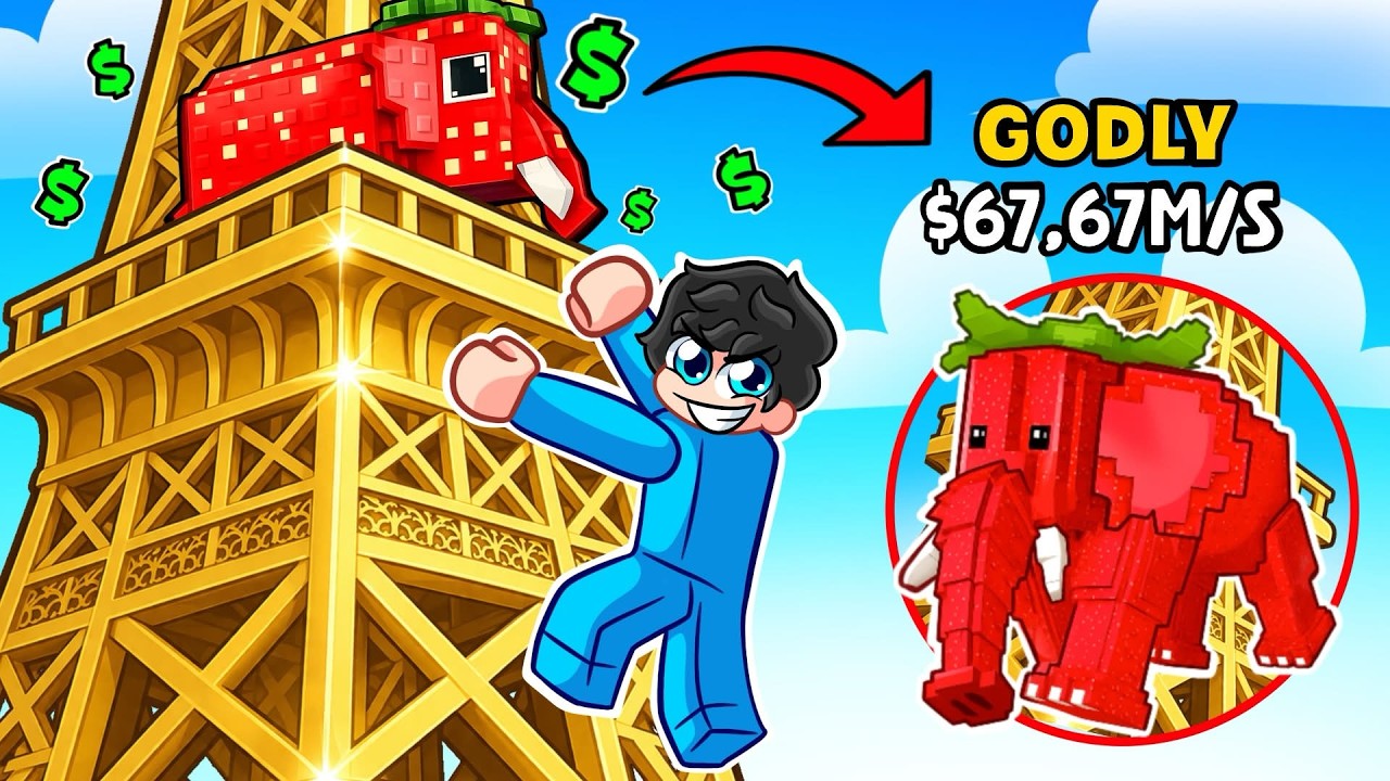 Sube y Salta Desde la Torre para Conseguir BRAINROTS en Roblox...