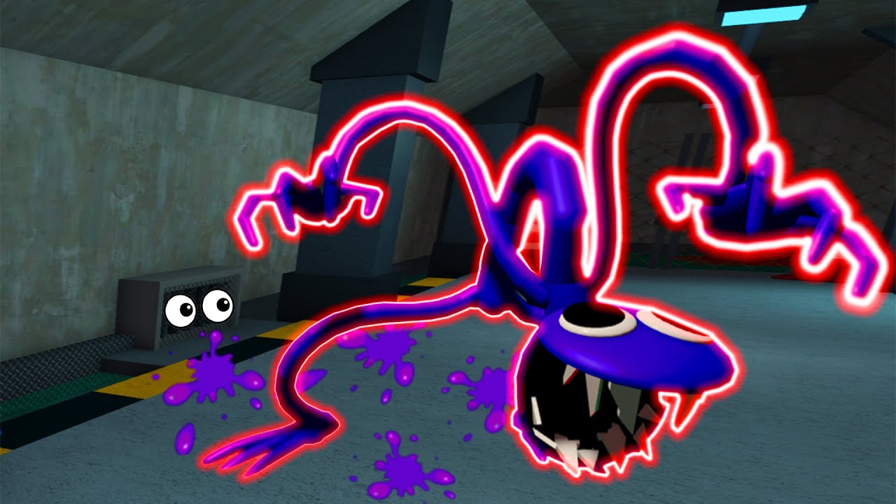 O MONSTRO ROXO SAIU DO DUTO E FOI REVELADO A VERDADEIRA FORMA DO ROXO DE RAINBOW  FRIENDS (Roblox)