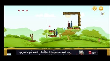How to get 3 star in bottle shooting game - Forest world - Stage 21
