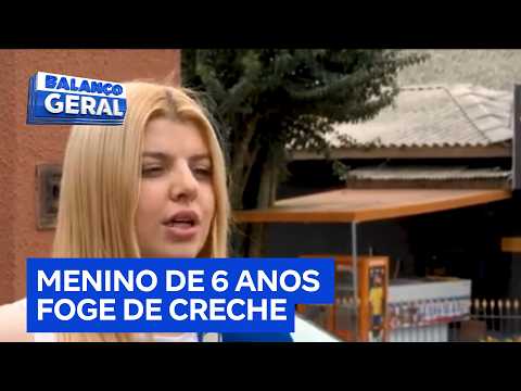Criança de 6 anos sai sozinha de escola e anda por ruas movimentadas
