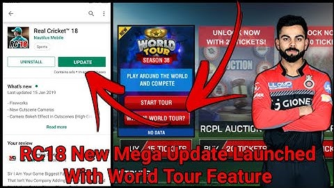 RC18 New Mega Update Launched For Android | World Tour Feature And Many More Features