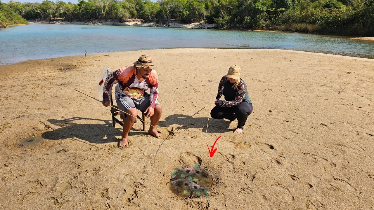 ATÉ NO SECO ESTÁ PEGANDO PEIXE!! ESPÉCIE ESTRANHA PARECEU .pescaria. 