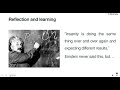 HAS Weekly Webinar 9 - Reflections