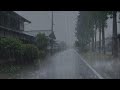 Rain Sounds For Sleeping 99% | Fall Asleep Fast and Relax With Heavy Rain & Thunderstorm at night 65