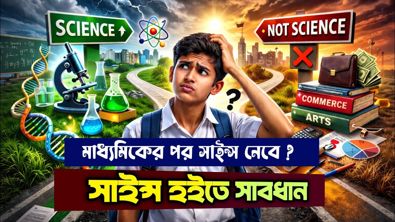 মাধ্যমিকের পর সাইন্স হইতে সাবধান ! কারা মনের ভুলেও সাইন্স নেবে না আর কারা অবশ্যই নেবে ? 
