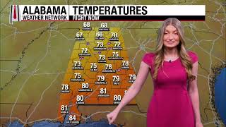Mild Temperatures Sunday After Cold Front Passes: Alabama Forecast for August 2, 2026