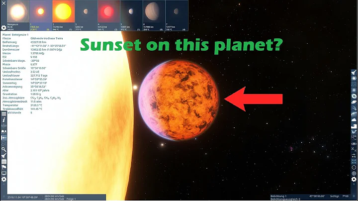 Sunrises and sunsets on extremely sun close planets (in Space Engine)