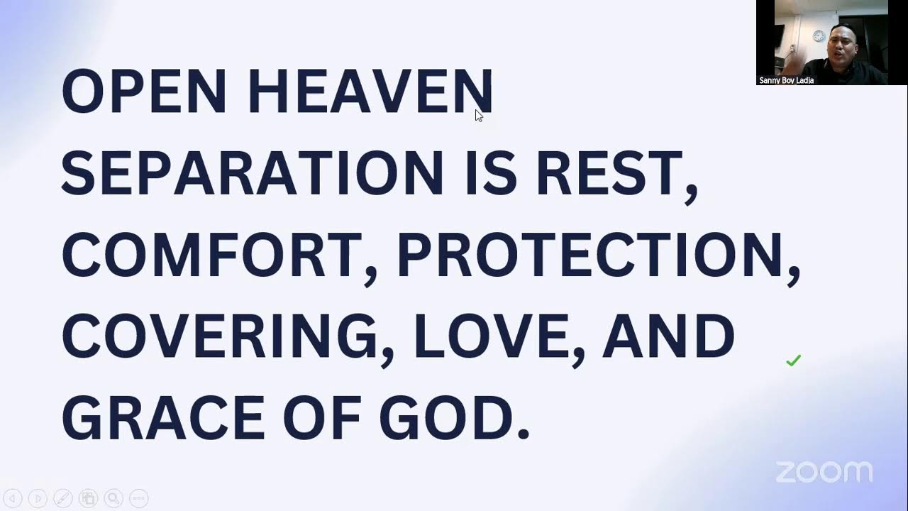 Separation is Open Heaven