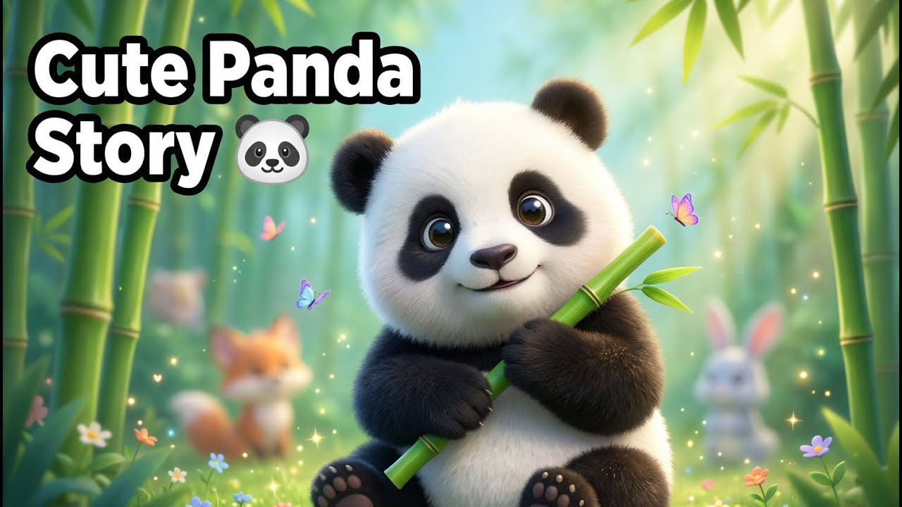Cute Panda Ki Pyari Kahani 🐼 | 3D Animated Panda Story for Kids