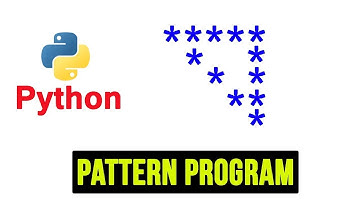 Python Pattern Programs - Printing Stars 