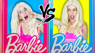 Trapped with Evil Twin in Barbie Dollhouse for 24 Hours! | Rebecca Zamolo
