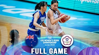 New Zealand v Chinese Taipei | Full Basketball Game | FIBA U16 Women's Asian Championship 2023