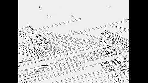 Lines on square. Draw by openFrameworks