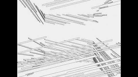 Lines on square. Draw by openFrameworks