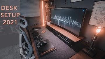 Updated desk setup 2021 - feat Grovemade and M1 Mac Mini