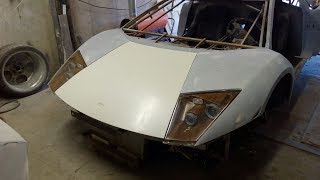 Самодельный Ламборгини Replica Lamborghini/ 10 серия. Делаем фары и капот.