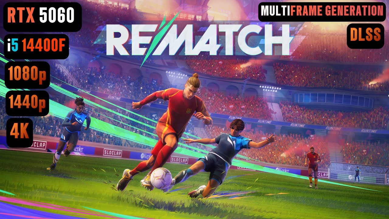 REMATCH RTX 5060 FPS TEST | RTX 5060 & i5 14400F Benchmark 1080p/1440p/4K