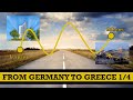 Driving from Germany to Greece 1/4 | Fahrt von Deutschland nach Griechenland 1/4 Dashcam