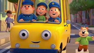 Wheels on the Bus – Morning Sunshine Ride ☀️ 3D Kids Rhyme