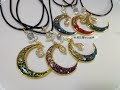 【レジン】月の艶々グラデーション♪チョーカーペンダント♪【resin】Moon Luster gradation ♪ Choker pendant ♪♪