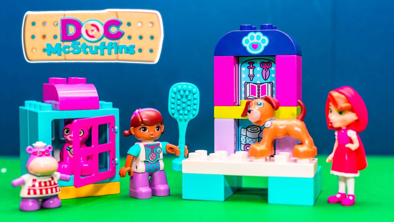 Unboxing Lego Duplo Doc McStuffins With Golide and the Bear Toys - YouTube