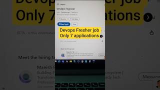 Devops engineer job opening 2025 | Devops fresher job #devopsjobsforfresher