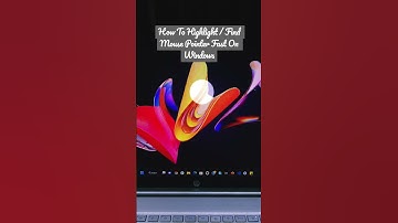 How to Highlight/Find your mouse pointer fast on Windows
