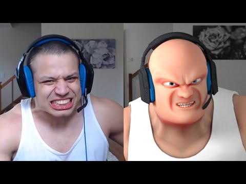 Tyler1 scream meme 3D animation - Side By Side with original