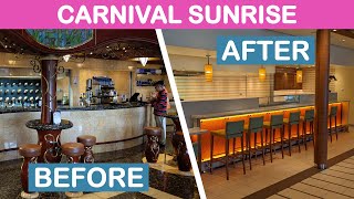 Carnival Sunrise: Renovation Before & After