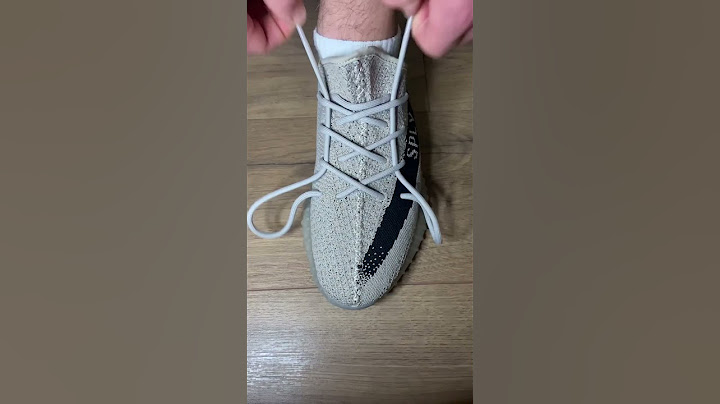 Yeezy 350 lace | how to lace up your sneaker | shoe lace tutorial #shorts #sneakers