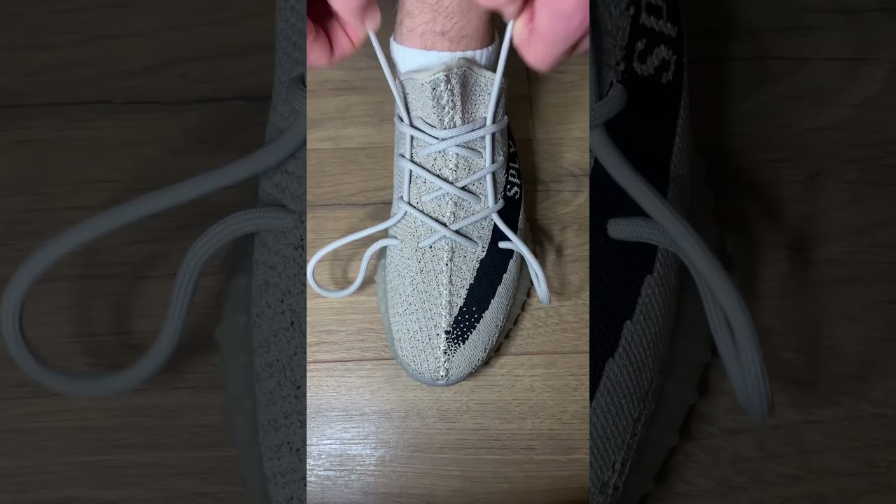 Yeezy 350 lace | how to lace up your sneaker | shoe lace tutorial 
