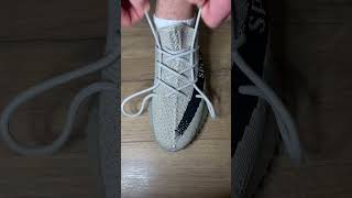 Yeezy 350 lace | how to lace up your sneaker | shoe lace tutorial #shorts #sneakers