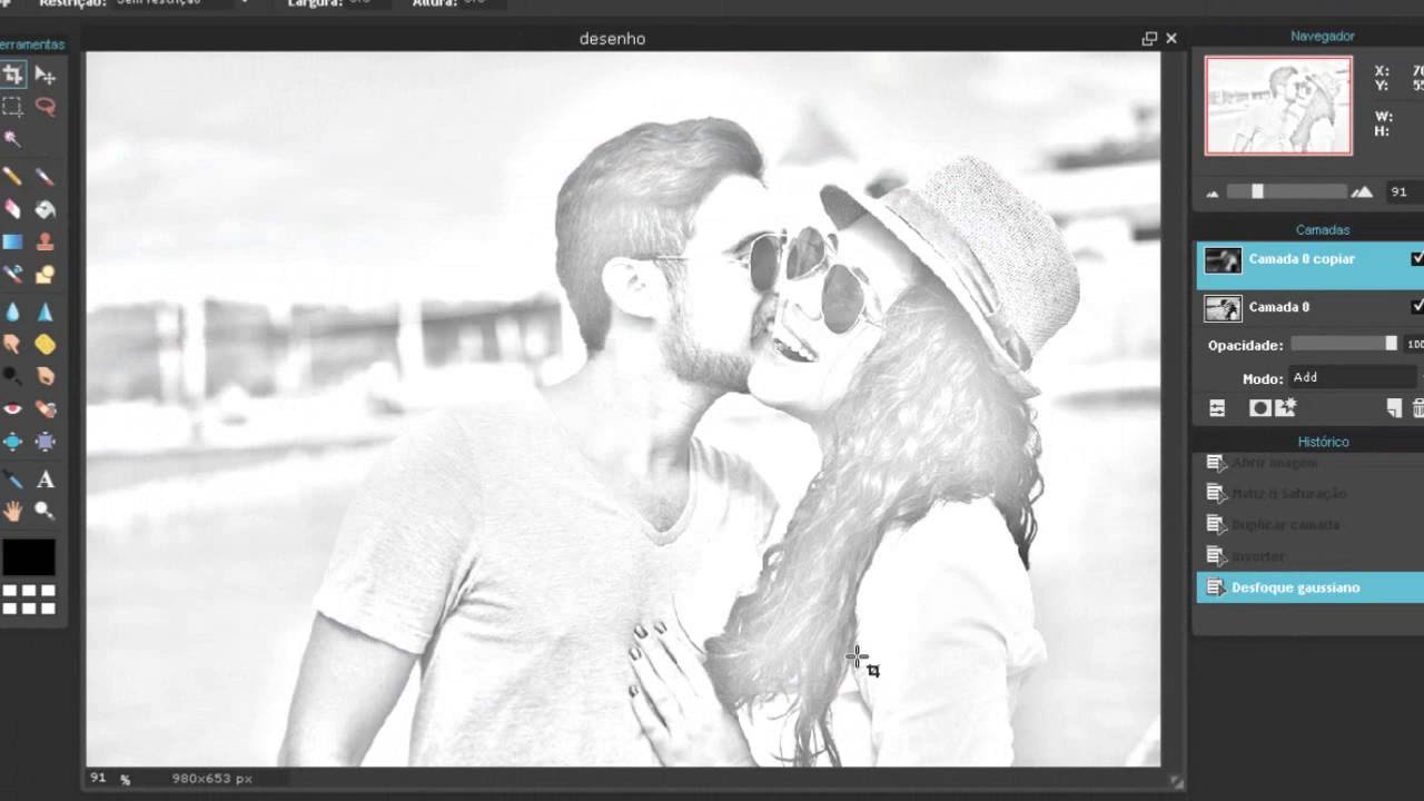 Transformando foto em desenho photoshop online Transformando foto em desenho photoshop online