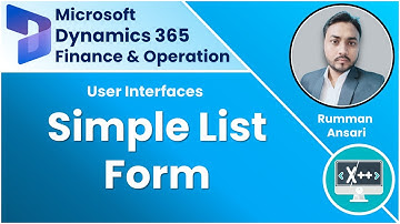 Eenvoudige lijstformulier in D365 F&O-zelfstudie