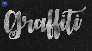 HOW TO CREATE SPRAY PAINT TEXT EFFECT | graffiti effect photoshop tutorial