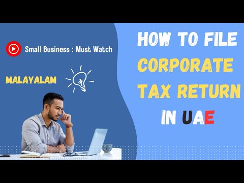 Corporate tax filing | how to file corporate tax | Malayalam | corporate tax return filing