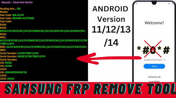 Samsung FRP Tool All Samsung Android 12/13/14 FRP Bypass Adb Enable Fail *#0*#