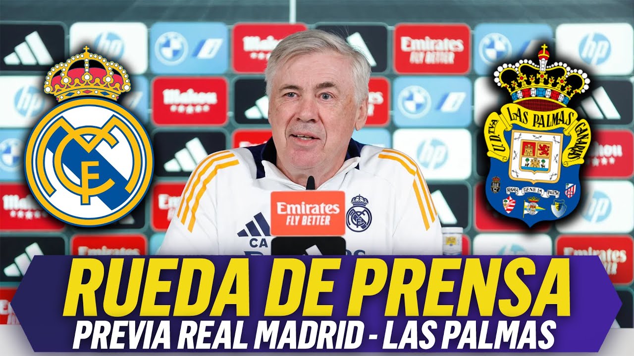 🚨RUEDA de PRENSA COMPLETA de ANCELOTTI: REAL MADRID - LAS PALMAS